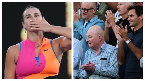 澳網(影)／莎芭蓮卡澳網過頭關！不顧一切衝向費德勒、拉沃興奮和傳奇自拍