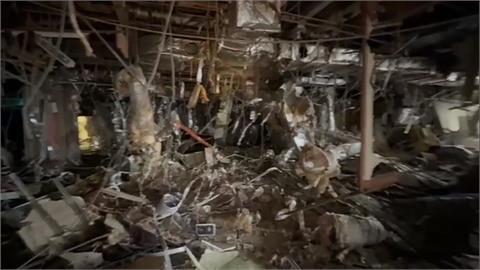 駭人！新光三越台中店氣爆　空拍鏡頭拍下有如廢墟慘況