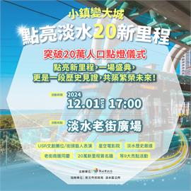 歡慶20萬人新里程 12/1點燈展望新淡水