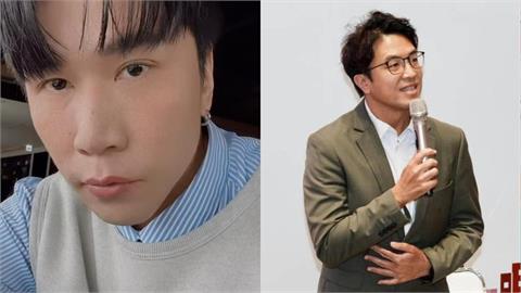 Podcast節目《揪某聊》主持人奧迪（左）才剛採訪完民進黨台北市長候選人沈伯洋（右），未料今（23）日Threads發文致歉，引來網友熱議。（圖／翻攝自IG ＠imauddie、民視新聞照）