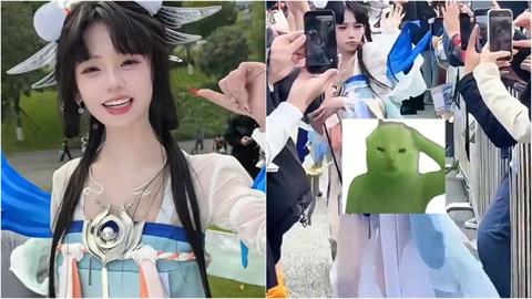 正妹「戰袍熱舞」伸舌挑逗!遭轟「褻瀆嫦娥被炎上」本人急道歉超慘代價曝