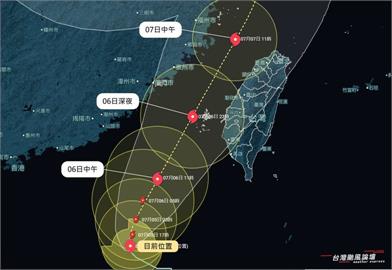 快新聞／丹娜絲增強「通過台灣海峽」機率高　粉專揭「14縣市風險」
