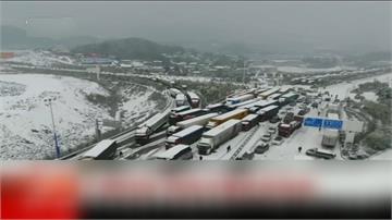 中國連日大雪 貴州、湖南、湖北、雲南交通大亂
