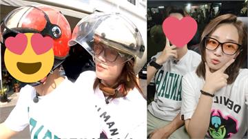 避寒渡假！張文綺與男星「姊弟戀」共遊高雄　相互餵食、機車後座緊貼