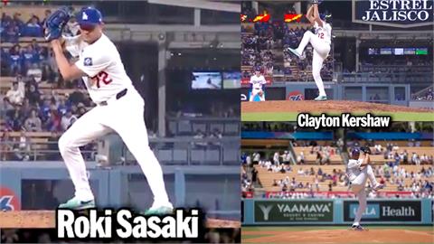 MLB(影)/搞笑!道奇派游擊手上場學克蕭、山本、朗希投球 結果被對手開轟