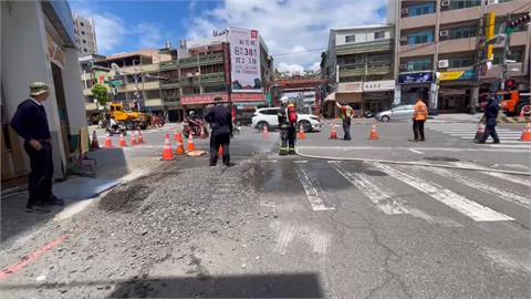 彰化瓦斯外洩事故！　路面施工不慎挖破天然氣管線