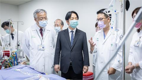 快新聞／探視搶修遭電擊命危員工　賴清德盼早日康復、喊話在野挺台電