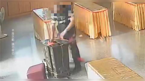假拜拜真行竊！台中男「手拆功德箱」　狂撈１萬元逃逸遭逮