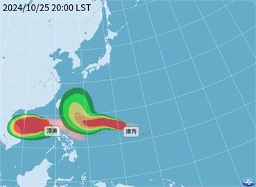 快新聞／潭美恐遇上康芮！雙颱路徑曝光　雨彈炸東北部