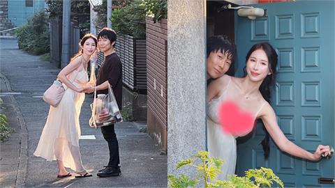 辛尤里合體暗黑童帝！薄紗長裙「無罩上街」洩孕味　甜喊：上帝對我真好