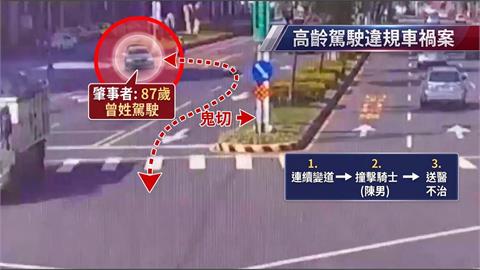 又是高齡駕駛！87歲翁開豪車　三線道鬼切撞死電動車騎士