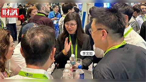 黃仁勳沒到她先到！「V姊」李文如現身輝達GTC  鴻海4巨頭圍小圓桌交流