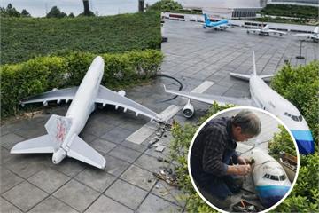 小人國模型又被毀!桃機動態飛機遭破壞 園方無奈、網喊告求償