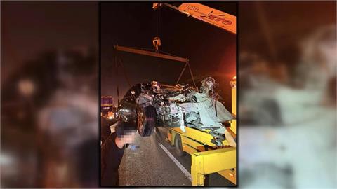 國1「拋錨車停中線」釀悲劇　後車追撞、1乘客傷重亡