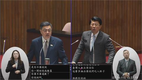 快新聞／謝龍介大跳針了！狂要求為毒油致歉　卓揆開嗆：今天是專案道歉？