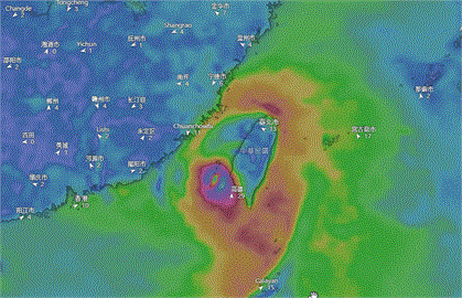 丹娜絲持續增強朝台灣逼近！大雨一路向北開炸19縣市　3縣市「下到發紅」