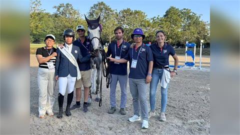 馬術(影)／首度參加國際賽「零失誤」一舉摘銅！23歲林筠淇目標亞運站上頒獎台