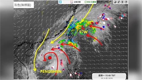 新颱風在家門口生成？專家揭擾動「97W」動向示警：「2地區」雨勢非常大