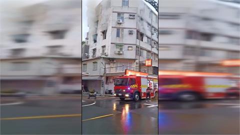 台南公寓火警！多名學生租客睡夢中逃命　消防出動雲梯車救援