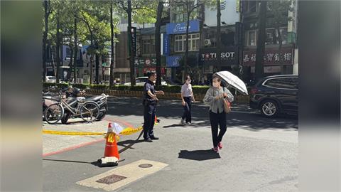 快新聞／磁磚砸下來！頂溪捷運站旁大樓外牆剝落　嚇壞民眾
