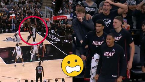 NBA(影)/少林武功蓋天下?熱火球星「殘暴劈扣」全場傻了 文班亞馬慘成苦主