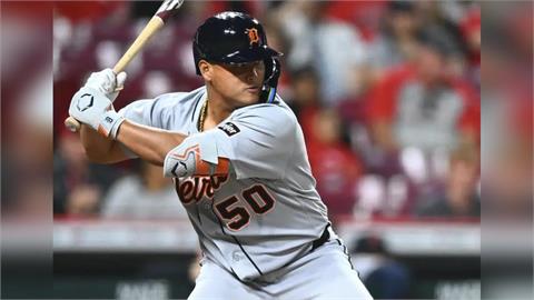 MLB(影)／李灝宇發揮精準選球眼！先發單場獲2次保送成逆轉關鍵助老虎5：2贏球