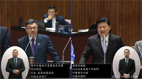 傅崐萁質詢開轟卻踢鐵板！　卓揆「反殺」：你是代表中央政府嗎？