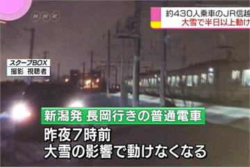 日大雪亂交通 電車430名乘客受困逾12小時