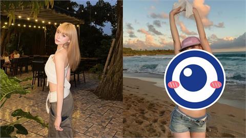 短髮正妹「白T透出Bra」全看光！下秒開脫「炸出大片肉色」本尊身分曝光