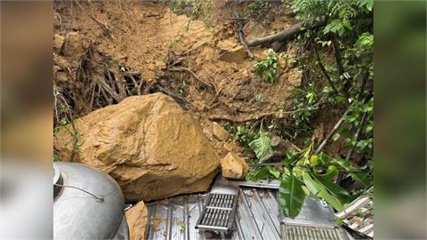 快新聞／去年颱風土石流！今年巨石砸民宅　基隆議員：市府應加強邊坡維護