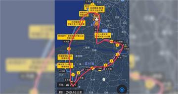 白沙屯媽祖進香路線「畫出巨大愛心」　網見足跡超感動：要哭了