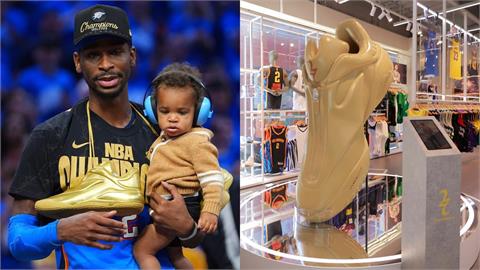 NBA／「SGA冠軍戰靴」台灣將開賣！台北東區赫見「超巨大球鞋」成打卡熱點