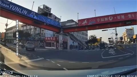 雲林、南投驚險畫面！　未禮讓行人險釀禍
