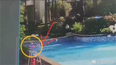 中國社區泳池驚見「吃人黑洞」！7歲女童遭「吸進排水口」驚悚畫面曝光