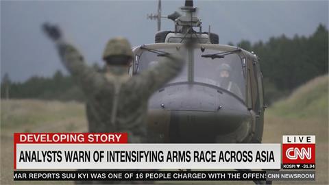 美CNN：亞洲軍備競賽白熱化？中國擴大軍事規模　台日韓印澳也受威脅