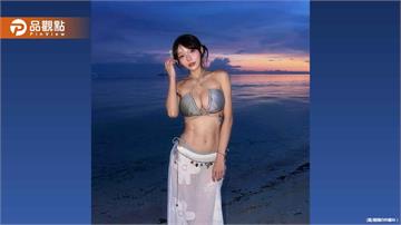 林襄秀比基尼辣照！海灘大解放驚艷眾人