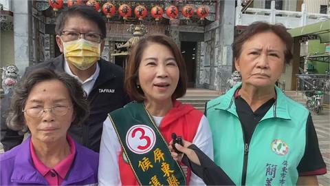 蘇清泉徒步遊行催票　潘孟安陪同周春米車掃