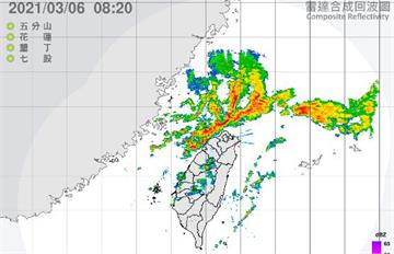 鋒面持續逼近台灣 苗栗以北慎防「瞬間大雨」