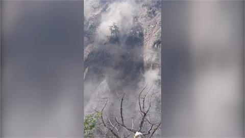 南投南東眼山土石崩塌　河道堆積土石成堰塞湖