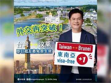 快新聞／新南向3國全達陣！台汶互惠免簽生效　林佳龍：總合外交重要成果