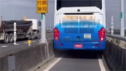 大車擠小道! 遊覽車駕駛"循導航"誤闖機車道