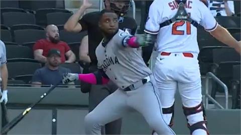 MLB(影)／水手外野手「復健賽狂被砸」　因「怒丟投手球棒」遭大聯盟禁賽10場