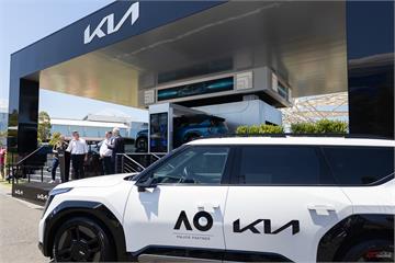 Kia EV6、EV9 等純電車款　領軍AO25澳洲網球公開賽官方全電動化車隊