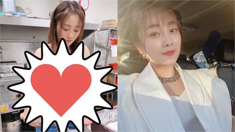 鹹酥雞店「性感闆娘」竟是張文綺！辣穿小可愛「灑粉狂晃」網嗨：流量密碼出現了