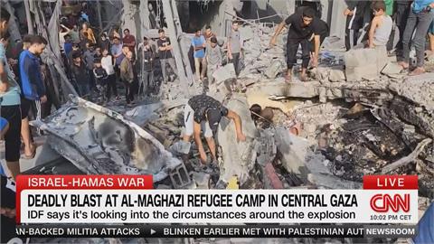 馬哈齊難民營遭轟炸　以色列軍隊指控：哈瑪斯把人民黨人肉盾牌