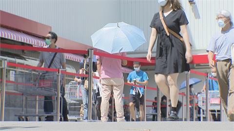 三級警戒衝擊內需市場　 美式賣場週末人潮不減反增