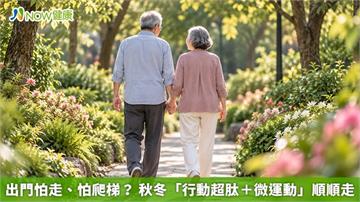 出門怕走、怕爬梯？ 秋冬「行動超肽＋微運動」順順走