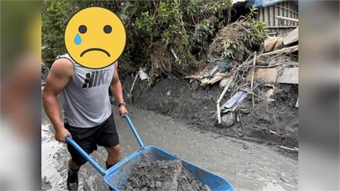 中職／災區見「麒麟臂」帥哥搬運土石！原來是「這位球星」返花蓮老家清理家園