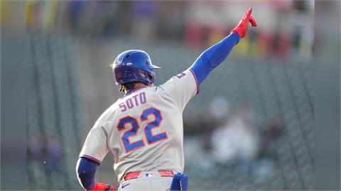 MLB(影)／「最貴球星」生涯首支首打席全壘打出爐！率大都會客場擊敗落磯