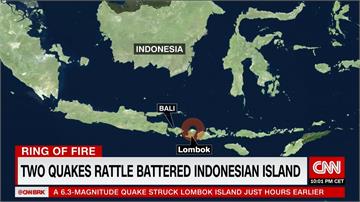 一日2震！規模6.3與6.9 印尼龍目島至少2死
